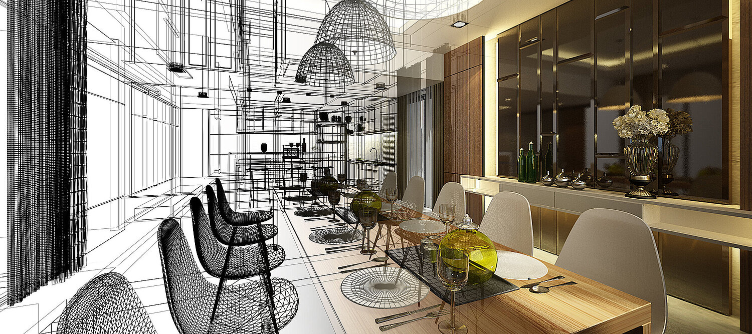 abstract sketch design of interior dining Entstehung, Raum, Disign, Handwerk