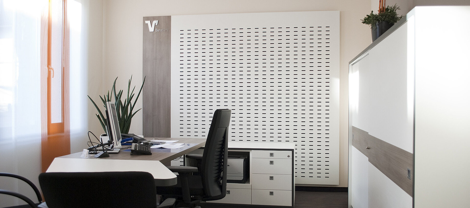Büro, Akustikwand, Innenausbau