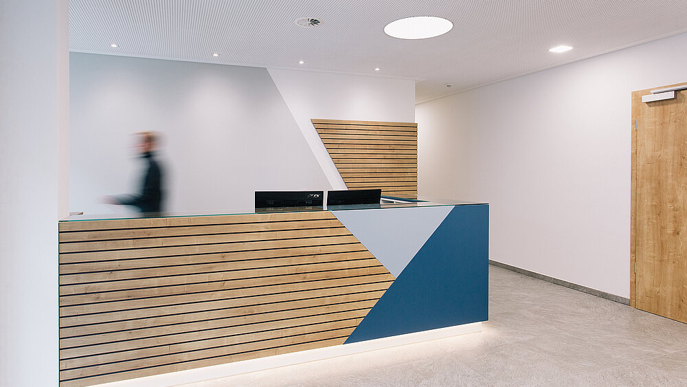 Büro, Empfang, Innenausbau, Innenarchitektur