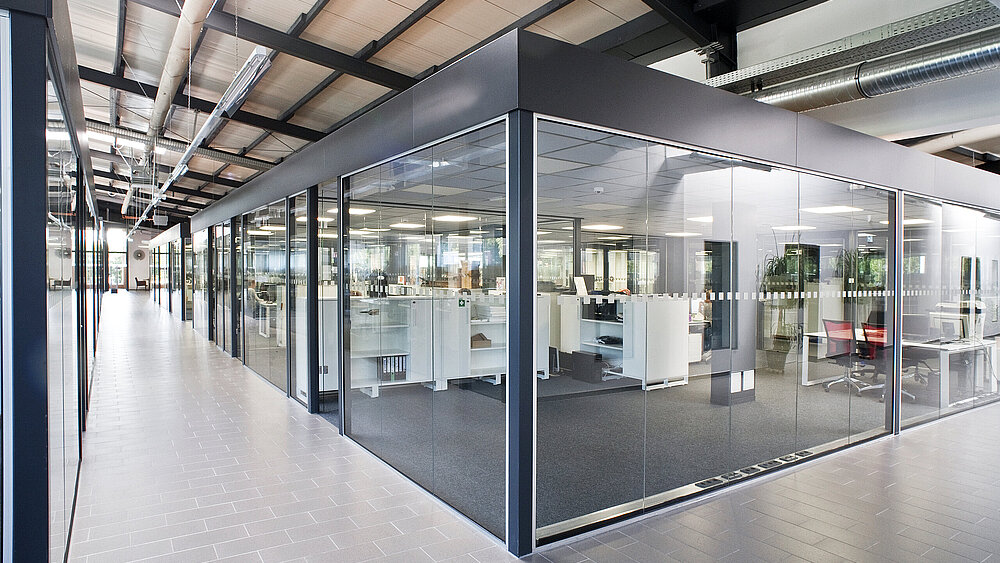 Büro, Industriehalle, Innenausbau, Design