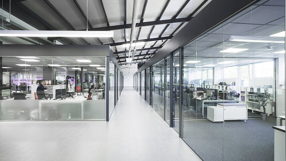 Büro, Industriehalle, Innenausbau, Design