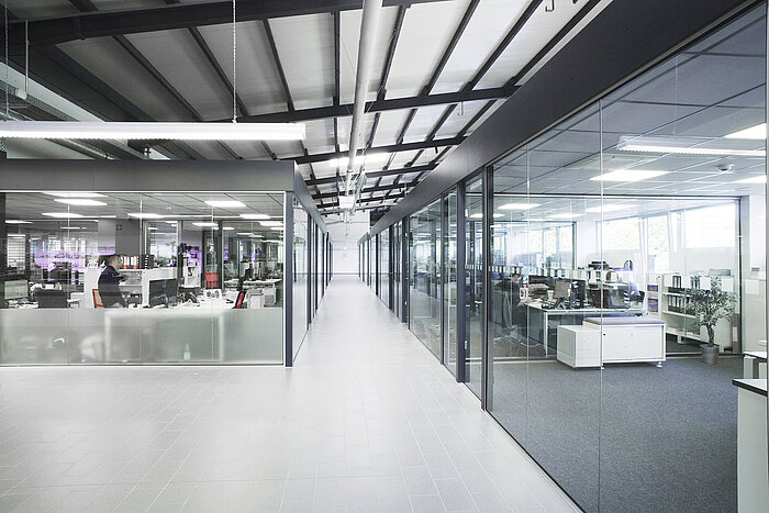 Büro, Industriehalle, Innenausbau, Design