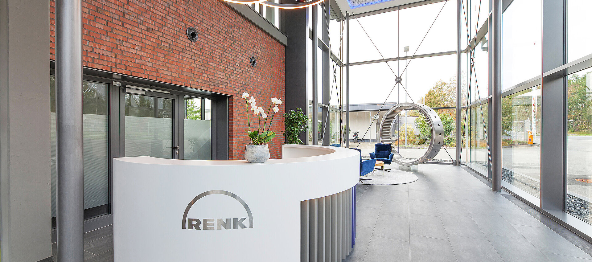 Büro, Eingang, Empfang, Innenarchitektur, Design
